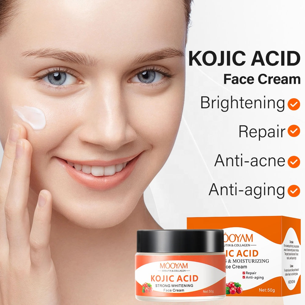 MÔOYAM Kojic Acid Collagen Face Whitening Cream Skin Lightening Cream