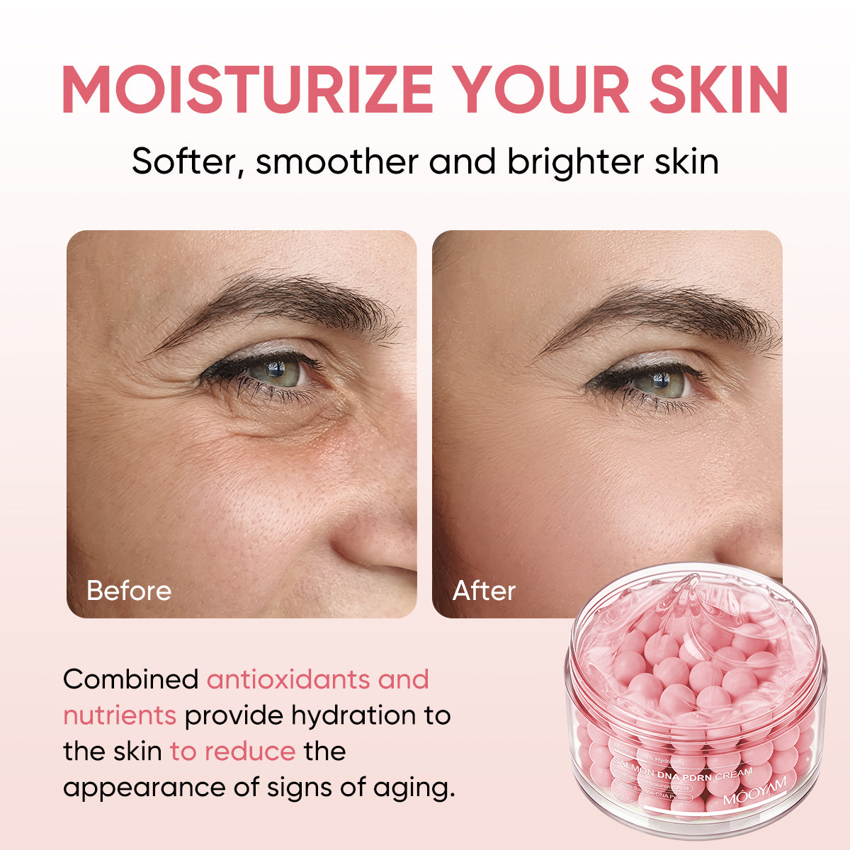 MÔOYAM Salmon DNA PDRN Collagen Capsule Cream Moisturizer