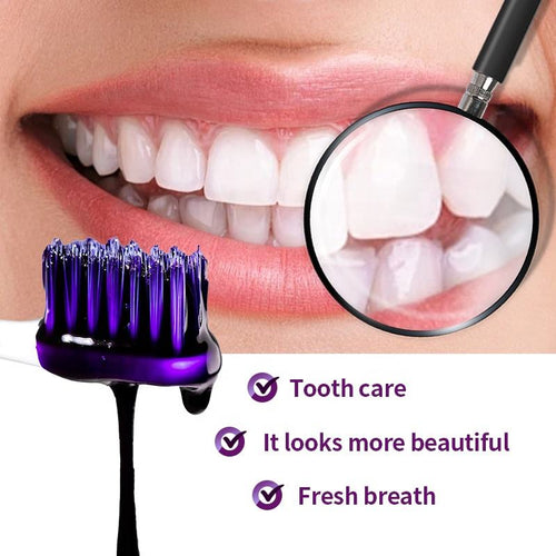 KORMESIC Teeth Whitening Purple Toothpaste Tooth Paste 30ml